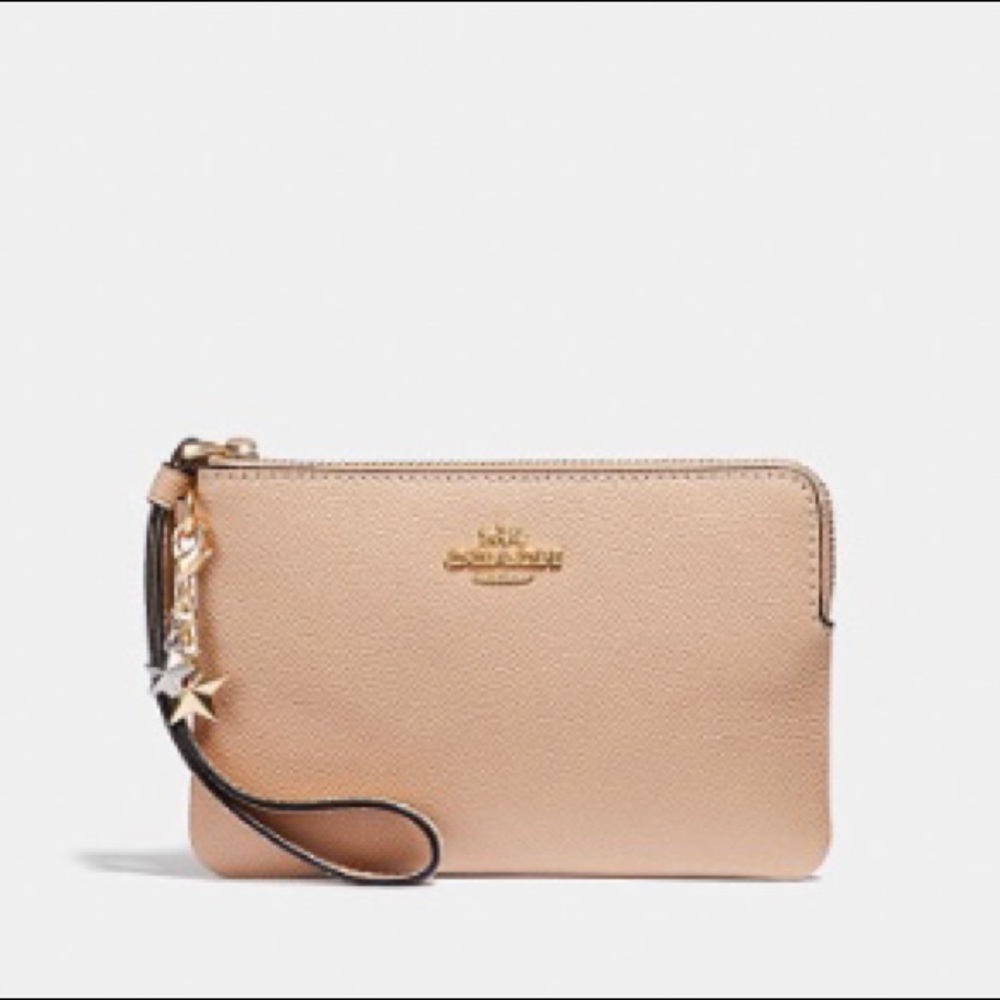 Coach Charm Corner Zip Wristlet